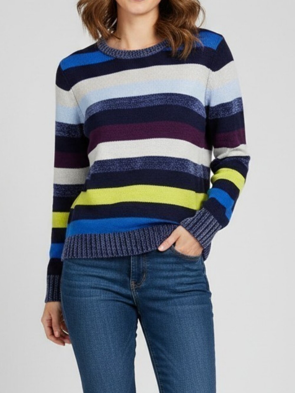 Cozy Multi Color Striped Sweater